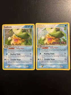 (2) Ludicolo EX Deoxys 10/107 - Pokemon TCG Reverse Holo & Holo - Image 1