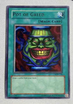 Pot of Greed Unlimited The Legend of Blue Eyes White Dragon LOB-119 LP - Image 1