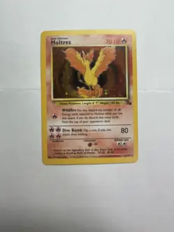 Pokemon TCG Moltres 12/62 Holo Unlimited Rare Fossil Set 🔥 NM/LP - Image 1