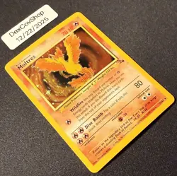 Pokemon TCG Moltres Fossil Holo Card 12/62 Base Set 1999 Wizards - NM/LP - Image 2