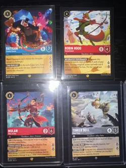 Disney Lorcana TCG Lot Of 10 Cards Regular Near Mint / Mint Condition Pack Fresh - Image 4