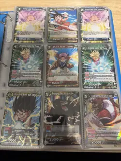 Dragon Ball Z Card Huge Lot Binder 17 Pages Sleeved - Image 1