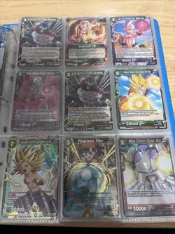 Dragon Ball Z Card Huge Lot Binder 17 Pages Sleeved - Image 3