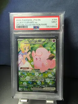 Pokemon 2025 JTG En-Journey Together #184/159 Lillie's Clefairy EX PSA 9 Mint - Image 2