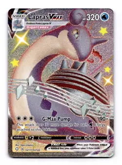 Lapras VMAX SV111/SV122 Shiny Holo Rare Pokemon TCG Shining Fates:Shiny Vault NM - Image 1
