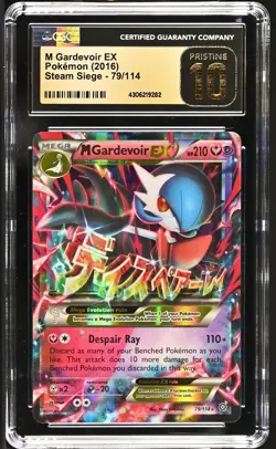 Mega M Gardevoir Ex Holo Card 79/114 XY-Steam Siege CGC PRISTINE 10 LOW POP - Image 1