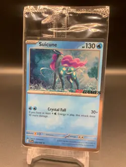 Suicune 026/094 EB Games Stamped Promo Holo Phantasmal Pokemon Card - SEALED - Image 1