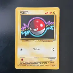Pokemon Vintage Voltorb Card Base Set #67/102 WotC 1999 - Image 1