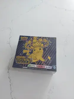 Pokemon Surging Sparks ETB BOOSTER PACK, PROMO CARD TCG DICE NEW SEALED PIKA - Image 1