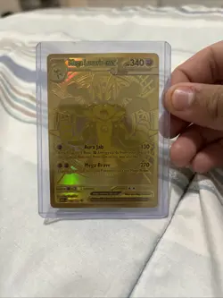 Pokemon Mega Lucario EX TCG Card 188/132 Evolutions Gold - Image 1