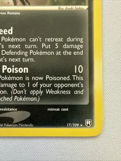 Dark Raticate 17/109 EX Team Rocket Returns Regular Rare Pokemon Card - Image 4