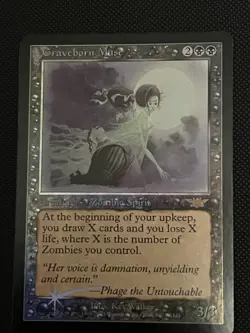 Magic the Gathering Legions Graveborn Muse Foil Card #73/145 MTG TCG CCG NM - Image 1