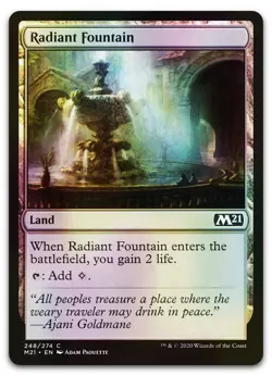 Radiant Fountain #248 (Foil) (NM) Core Set 2021 M21 Magic MTG - Image 1