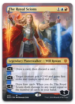 The Royal Scions (Borderless) #272 (NM) Throne of Eldraine ELD Magic MTG - Image 1