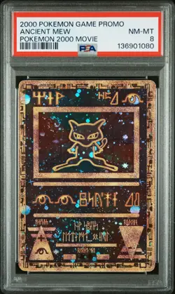2000 POKEMON GAME MOVIE POKEMON 2000 MOVIE ANCIENT MEW PSA 8 - Image 1