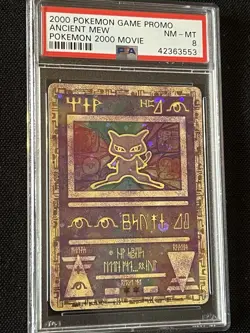 Ancient Mew Pokemon Game Promo Pokemon 2000 Movie PSA 8 Grade - Image 1