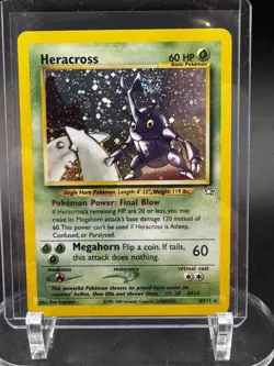 Pokemon TCG: 2000 Neo Genesis Heracross 6/111 Holo Rare - Near Mint with SWIRL! - Image 1