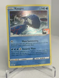 036/159 Kyogre Prize Pack Series 4 Stamped Pokemon TCG Crown Zenith Cosmos Holo - Image 1