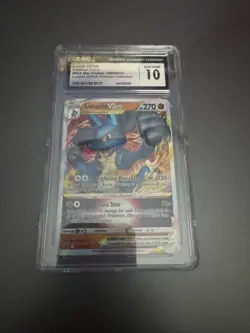 Lucario VSTAR SWSH 214 CGC GEM MINT 10. Pokemon SW&SH Black Star Promos - Image 1