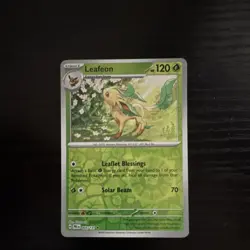 Pokemon Leafeon 005/131 Sv: Prismatic Evolutions Reverse Holo Rare 120HP - Image 1
