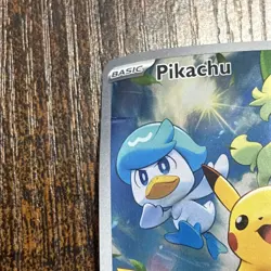 Pokemon SVP EN-SV Black Star Promo Pikachu #27 Paldea Evolved flood damaged - Image 3