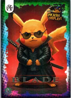 Blade (Pikachu) #5 - Galaxy Holo - Electric Pikachu Cosplay - Pokemon - Image 1