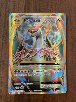 2016 POKEMON XY EVOLUTIONS #101 FULL ART/M CHARIZARD EX NM - Image 1