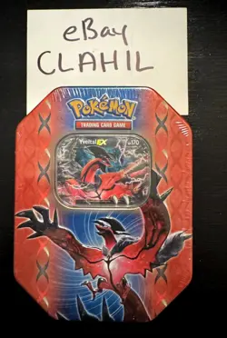 Pokemon 2014 Legends Of Kalos Yveltal Tin Box Factory Sealed MINT - Image 1