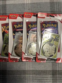 4 X Pokemon Destined Rivals Checklane Blister Booster Pack - Image 1