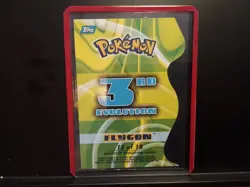 Pokemon Topps Advanced Challenge Die-cut Embossed Flygon Excellent Condition - Image 2