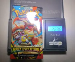 Heavy 22.98g Pokemon Tcg mega evolution Booster Pack Factory Sealed New - Image 1