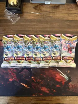 Pokemon TCG Lost Origin Sleeved Booster Packs Lot Of 7 - Image 1