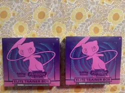 Pokemon TCG Fusion Strike Elite Trainer Box Set of 2 English Mew 2021 - Image 1