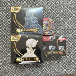 Mega Evolution Lot: Pokemon Center ETBs And Enhanced Booster Box Sealed bundle - Image 1