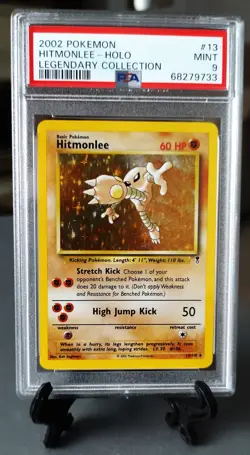Pokemon Legendary Collection Holo Hitmonlee 13/110 PSA 9 MINT Graded - Image 1