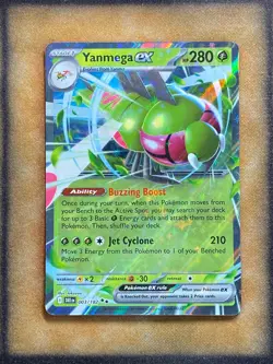 Pokemon Yanmega ex 003/182 SV10 Destined Rivals Double Rare Holo NM - Image 1