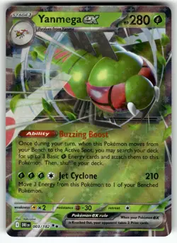 Yanmega ex - 003/182 SV10: Destined Rivals NM Pokemon Card TCG - Image 1