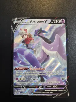 Pokemon Galarian Articuno V Full Art Ultra Rare Holo Astral Radiance TG16 - Image 1