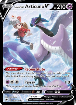 Pokemon Galarian Articuno V Full Art Ultra Rare Holo Astral Radiance TG16 - Image 1