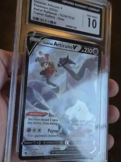 Galarian Articuno V TG16/TG30 Pokemon Astral Radiance Trainer Gallery Mint 10 - Image 1