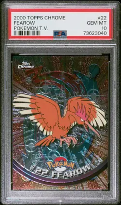 2000 Topps Chrome Pokemon T.V. #22 Fearow Pokemon T.V. PSA 10 - Image 1