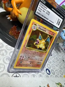 Charizard 4/102 Holo Rare - CGC Gem Mint 10 - Base Set - Pokemon TCG 1999 - Image 2