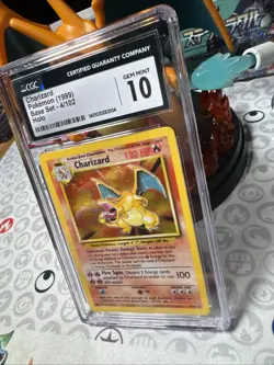 Charizard 4/102 Holo Rare - CGC Gem Mint 10 - Base Set - Pokemon TCG 1999 - Image 3
