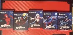 2025 SDCC Magic The Gathering X Marvel Spider-Man Welcome Deck-5 Boxes-OPENED - Image 1
