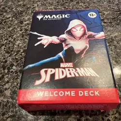 Magic: The Gathering Marvel Spider-Man Welcome Deck Red Spider Gwen Sealed New - Image 1