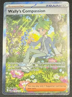 Wally's Compassion 186/132 ME01: Mega Evolution SIR Pokemon TCG NM - Image 1
