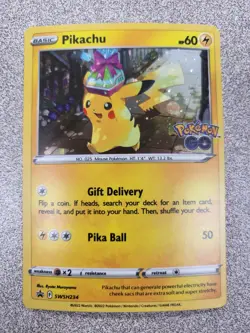 Pikachu - Promo SWSH: Sword & Shield Promo Cards SWSD Lightning Holo SWSH234 NM - Image 1
