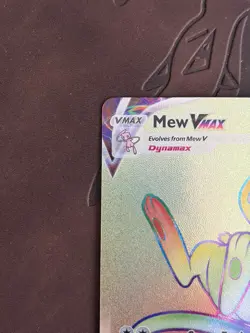 Pokemon Mew VMAX TCG Fusion Strike Secret Rare Holo Card 268/264 Rainbow NM - Image 5