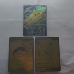 Pokemon TCG Pikachu V & Poke Ball Foil Card Lot Japanese 3 Cards - Image 1