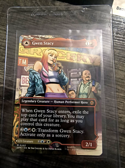Gwen Stacy (0202) (Borderless) Marvel's Spider-Man Non Foil M/NM Never Played - Image 1